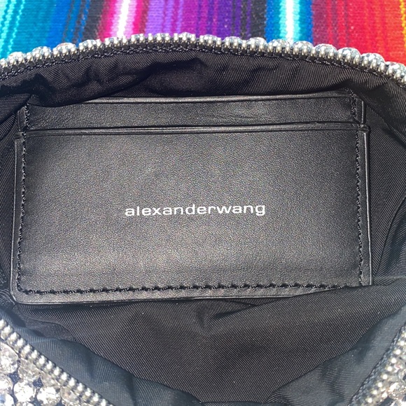 Authentic Alexander Wang Heiress Crystal Rhinestone Pencil Case Pochette - Picture 9 of 9